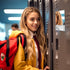 Magnetic Locker Mirror, 6.69" x 5.51" Small Real Glass Mirror with Holder Bag and Magnetic Backing for Coat Lockers School Locker Bathroom Househo...