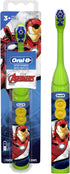 Oral-B Kid's Battery Toothbrush Featuring Marvel's Avengers, Soft Bristles, for Kids 3+ (Character May Vary)...