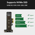 GELRHONR M.2 NVME SSD to PCIe X1 Host Controller Expansion Card,Supports 2280, 2260, 2242, 2230 Solid State Drives(Do not Support NGFF)...