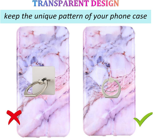 Transparent Cat Cell Phone Ring Holder Kickstand,360 Rotation Clear Cat Cell Phone Finger Ring Grip Stand for Phones,Pad...