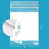 GPI - 2" x 3" - Bulk Pack of 100, 4 Mil Thick, Heavy Duty, Clear Plastic Reclosable Zip Bags, with Write-on White Block for Labeling, Strong & Dur...