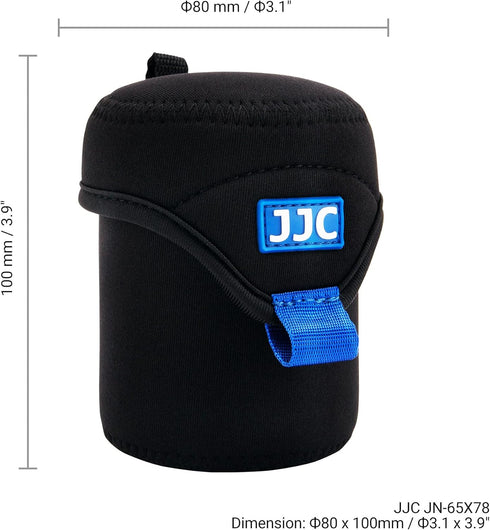 JJC Portable Neoprene Mirrorless Camera Lens Pouch Protective Case Storage Bag for Nikon Z 35mm 85mm Sony FE 20mm 24mm F1.4 16-55mm 18-105mm 55-21...