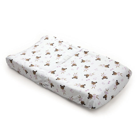 Extra Soft Changing Pad Cover, Ballerina Theme (Zhara) - Standard Size, 1 Pack, Pink,13059...