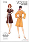 Vogue Misses' 1974 Vintage Dress Sewing Pattern Packet, Design Code V1948, Sizes 8-10-12-14-16...