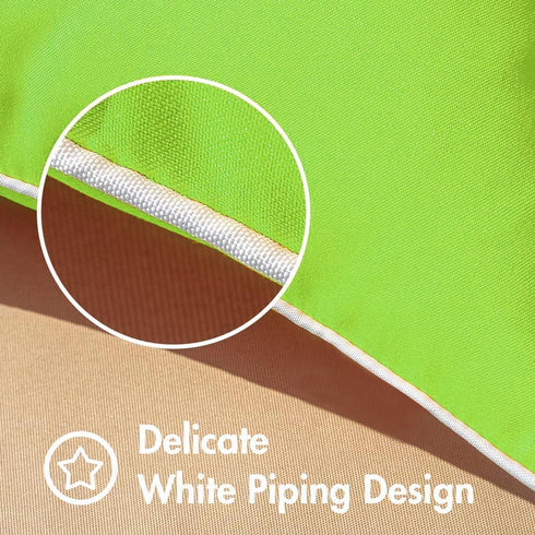 All Smiles Outdoor Waterproof Throw Pillow Covers 16x16 Set of 2 Green Decorative Patio Tent Bed Sofa Living Room Furniture Sunbrella Cushion Case...