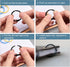 uxcell Loose-Leaf Binder Rings, 30mm/ 1.2 inch Metal Book Ring Key Holder for Home, Office Supplies, Purple, 4Pack...