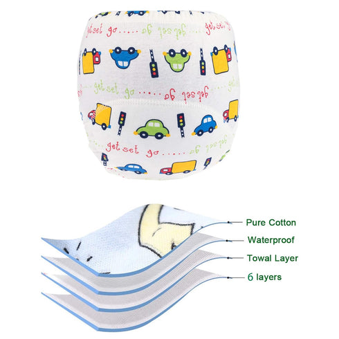 Potty Training Pants for Boys Girls, Learning Designs Training Underwear Pants (8 Packs, 3-5T, White)...