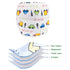 Potty Training Pants for Boys Girls, Learning Designs Training Underwear Pants (8 Packs, 3-5T, White)...