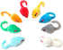 CHIWAVA 60PCS 4.1'' Furry Cat Toy Mice Rattle Small Mouse Kitten Interactive Play Assorted Color...