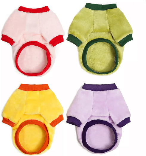 Puppy Dog Clothes Winter Sweater Warm, Flannel Velvet Pet Cat Cute Fruit Fleece Teddy Bichon Pomeranian Small Dog, Ideal Gift for Pet on Christmas...