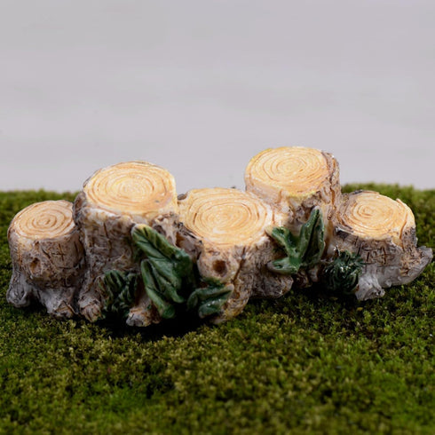 1Pc Brown Yard and Garden Decor Miniature Resin Stump Micro Landscape Fairy Garden Mini Ornament Dollhouse Decor Garden Sculptures and Statues...