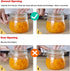 ComSaf Airtight Glass Canister Set of 3 with Lids 34oz Food Storage Jar Square - Storage Container with Clear Preserving Seal Wire Clip Fastening ...