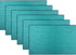 PIGCHCY Placemats,Washable Durable Vinyl Woven Table Mats,Elegant Heat Resistant Placemats for Dining Table Set of 6 (18 x 12 inches, Turquoise)...