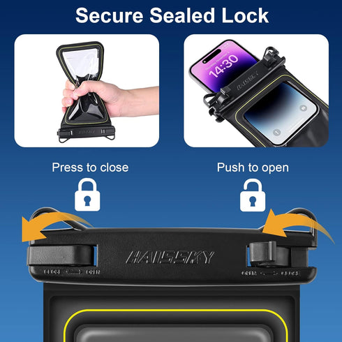 IP68 Floating Waterproof Phone Pouch, Waterproof Phone Case for iPhone 15 14 13 12 11 Pro Max Samsung Google, Float Dry Bag with Adjustable Lanyar...