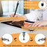 2 Pack Stylus Pens for Touchscreens 2 in 1 Black/White Stylus for Touch Screens with Phone Rings Gripper Stand Stylus for Apple iPad iPhone Tablet...