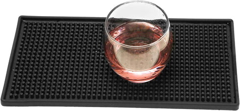 KINJOEK 6 x 12 in Bar Mat, Non Slip Bar Service Spill Mat Drying Mats for Countertop Cocktail Bartender Coffee Beverages...