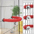 Bird Perches Parrot Cage Perch Rough Surface Perch Stand for Parakeets Budgies Cockatiels Conures Lovebirds (Small (Red)...