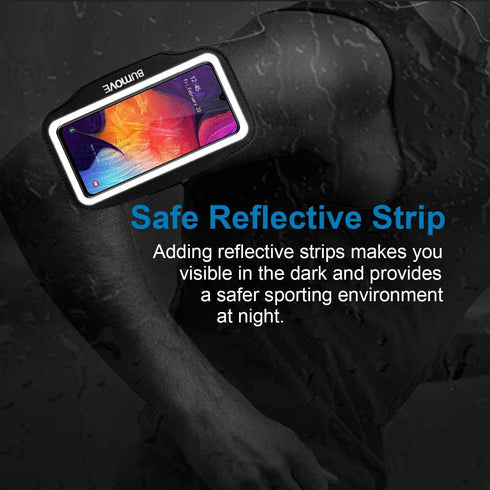 Galaxy A56,A55,A54, A34, A35, A15 Armband, BUMOVE Gym Running Workouts Sports Phone Arm Band for Samsung Galaxy A53 A32 A14 A13 A12 with Card Hold...