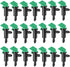 Drip Emitter, Garden Flag Irrigation Drippers 4 GPH, 16L/H Water Sprinkler Emitters Head Connect 4-7mm Hose for Trees and Shrubs Watering 100PCS...