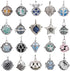 Mixed Pearl Cage Locket Pendants Set, Essential Oil Diffuser DIY Necklace Bracelet Jewelry Making Craft, Bulk Beads Aromatherapy Diffuser Charms G...