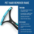 Triton Carpet Rake for Pet Hair Removal - Dual Sided Carpet Scraper Picks Up More Pet Hair in Less Time - Carpet, Dog, Cat Hair Remover Tool - Flu...