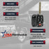 Key Fob Keyless Entry Uncut Remote Shell Case & Pad fits 2011-2013 Honda Odyssey...