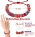 24 Pieces VSCO Bracelets for Teen Girls Friendship Bracelets Woven Braided Bracelet for Women and Men Boho Adjustable Ethnic Tribal Bracelet Rope ...