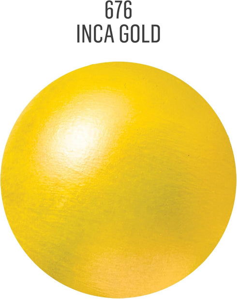 FolkArt Metallic Acrylic Paint in Assorted Colors (2 Ounce), 676 Inca Gold...