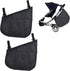 2 Pack Universal Side Sling Stroller Mesh Cargo Net and Organizer, Extra Stroller Storage Space, Non-Slip and Adjustable Straps...