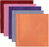 Dan Smith Burgundy,Hot Pink,Blue Violet,Silver,Orange Man Pocket-Square Stripe Handkerchiefs Silk Blend 30.5Cm Pack C.C.X.E.003 Multi-Color...