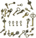 125 PCS Vintage Skeleton Key Set Charms, JIALEEY Mixed Antique Style Bronze Brass for Pendant DIY Jewelry Making Wedding Party Favors...