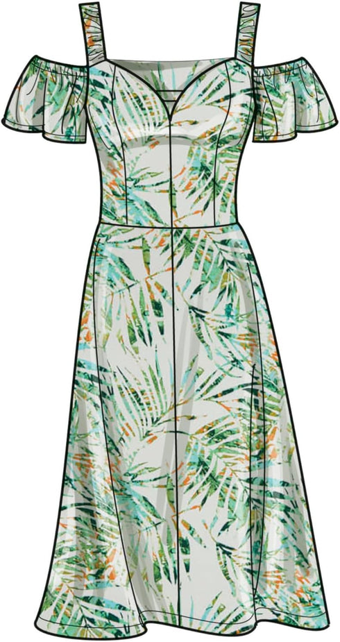 Simplicity Misses' Sweetheart Neckline Dress Sewing Pattern Packet, Design Code S9918, Sizes 12-14-16-18-20, Multicolor...