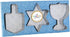 The Dreidel Company Stainless Steel Hanukkah Cookie Cutters, Three Hanukkah Menorah, Dreidel, Star Shaped...