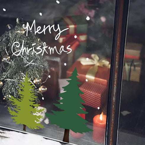 3 Pieces Christmas Pine Trees Stencils Reusable Pine Drawing Stencils Winter Holiday Fir Tree Templates Christmas Woodland Painting Stencils for D...