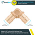 SharkBite 1/2 Inch 90 Degree Expansion Elbow for PEX-A Pipe, Brass Plumbing Fittings for PEX-A Tubing, UAB248LFA...