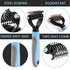 Pet Grooming Brush - Shedding Comb & Dematting Tool for Dogs & Cats, Double Sided Shedding Undercoat Rake for Dog Grooming, Extra wide Shedding Br...