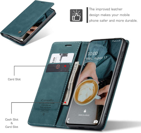Kowauri Galaxy S20 FE 5G Leather Wallet Case - Classic Design With Card Slot and Magnetic Closure Flip Fold for Samsung Galaxy S20 Fan Edition 5G ...