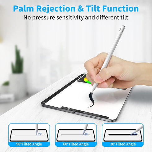 Stylus Pen for iPad, iPad Pencil Compatible with iPad 9th Gen, iPad Pro 11''/12.9''(2018-2022), iPad Air 3rd/4th Gen, iPad Mini 5th/6th, iPad 6/7/...