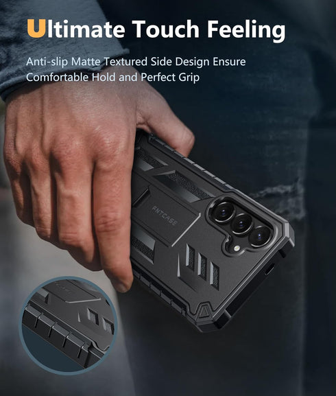 FNTCASE for Samsung Galaxy S24-Plus Case: Military Grade Phone Case with Kickstand | Built-in Screen Protector Protective Rugged Shockproof Durabl...