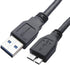 ITD ITANDA USB 3.0 Micro Cable, 3.3ft USB 3.0 A to Micro B Charger Compatible with Samsung Galaxy S5, Note 3, Note Pro 12.2, WD Western Digital My...