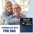 Father's Day Gifts, Gifts for Dad from Daughter Son, Thank You Dad Gifts for Birthday, Personalized Engraved Metal Wallet Card Insert Presents for...