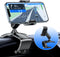 Car Dashboard Phone Clip Holder, 360° Rotating Dash Steering Wheel Cell Phone Clamp Mount Stand Compatible with 4-7 Inch Smartphones (Black)......