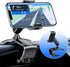 Car Dashboard Phone Clip Holder, 360° Rotating Dash Steering Wheel Cell Phone Clamp Mount Stand Compatible with 4-7 Inch Smartphones (Black)......