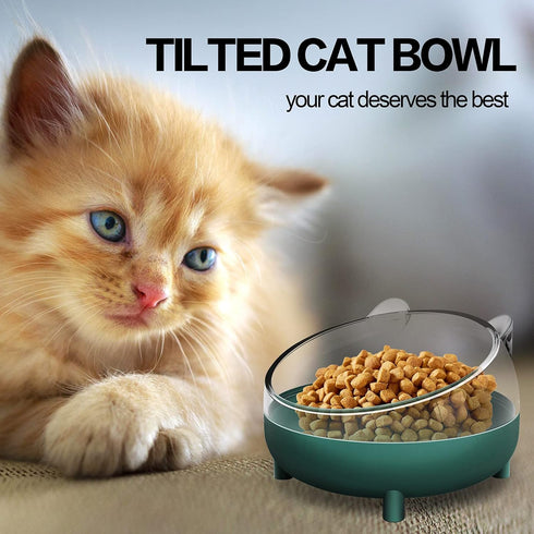Hamster Food Bowl, Elevated Tilted Pet Feeder, Reduces Neck Strain, Suitable for Dwarf Hamsters, Gerbils, Mice, Puppies, and Other Small Animals...