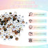 Amaney 1500 Pieces 6 Colors 4x7mm Round Acrylic Alphabet Letter Beads A-Z Mixed and Crystal Line for Jewelry Making...