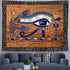 Ine Ive Egyptian Horus Eye Tapestry Ancient Egyptian Gods Pharaohs Hieroglyphic Tapestries Flannel 80x60inch for Living Room and Bedroom Decoratio...