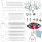 XKCWXY 755Pcs Beading Hoop Earrings for Jewelry Making,with Earring Finding Teardrop Round Beading Hoop,Earring Hooks and Backs,Jump Rings, Silver...