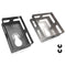 2 pcs One Step in Place Stainless Steel Square Slot Cutter for Electrical Box Drywall Outlet Cutout Tool oscillating Square Blade for Drywall, Pla...