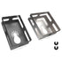 2 pcs One Step in Place Stainless Steel Square Slot Cutter for Electrical Box Drywall Outlet Cutout Tool oscillating Square Blade for Drywall, Pla...