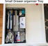 Desk Drawer Organizer Tray, Metal Mesh Drawer Office Drawer Organizer w/6 Compartment, Small Desk Organizer Tray for Home Office School Supplies, ...